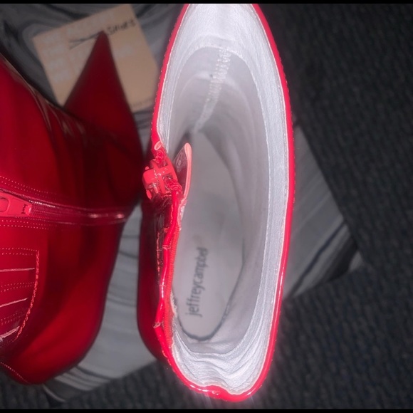 Red Pointed Toe Booties - Picture 7 of 10